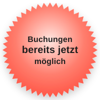 Buchungen bereits jetzt möglich